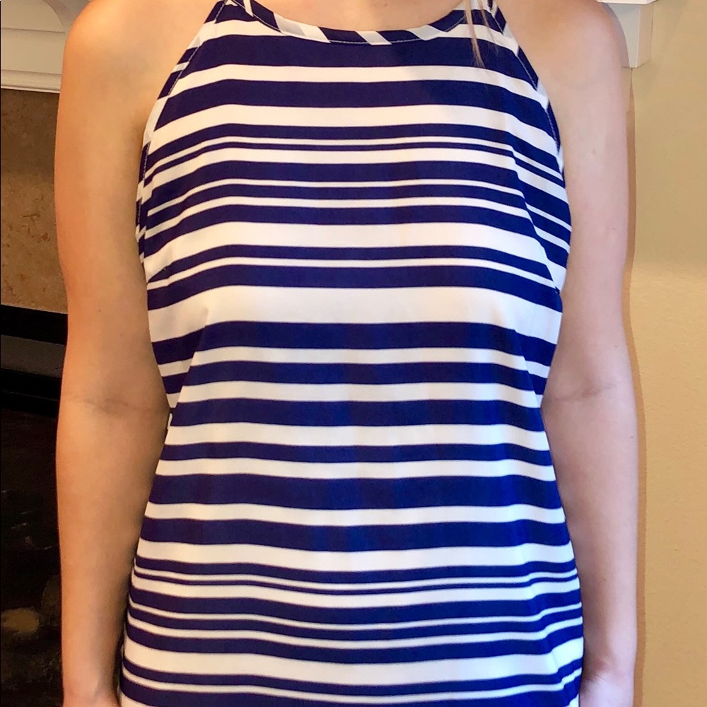 Sleeves striped dress